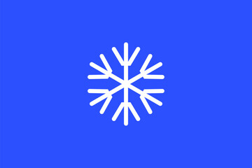 Snowflake logo design vector image