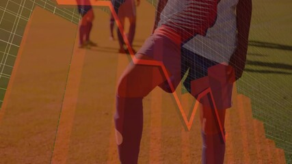 Camera panning over foot balancing soccer ball and initiating data overlay for sports analysis - Powered by Adobe