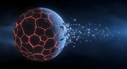 Cosmic Fracture: A Shattered Planet's Epic Demise