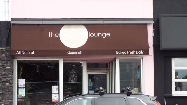 Ottawa, ON, Canada-July 02,2025: The storefront of "the lounge" at 324 Richmond Rd .
