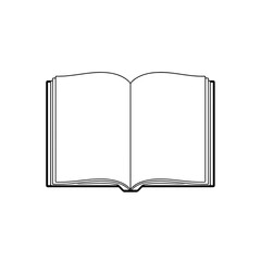 Open Book on European Wooden Table