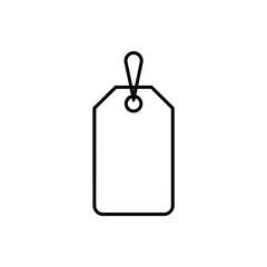 Minimalist Shopping Tag with String Hole