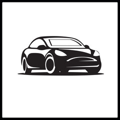 Car design vector black and white art