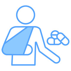 Pain Management Blue Icon