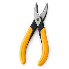 Sharp, high-quality side cutter pliers, isolated in a vibrant and vivid presentation.