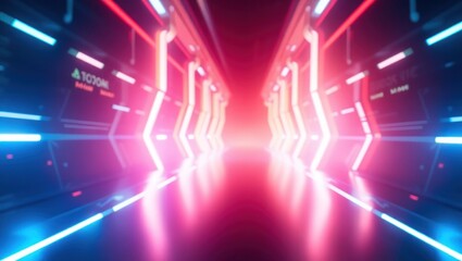 Obraz premium copy space for text background cool Futuristic Tech Glow concept