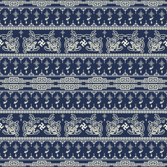 Chinese style fabric seamless and pattern. Vector illustration design digital file download for print, printable, wallpaper, background, backdrop, texture, textile, decoration ands many projects. 