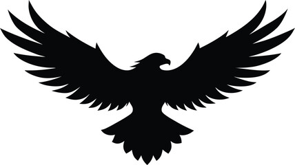 Obraz premium silhouette-of-an-eagle-flying--symbol-of-power--vi_processed.eps