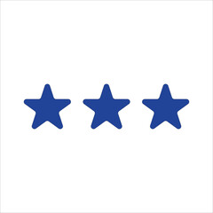 Three stars. Icon for design. 
