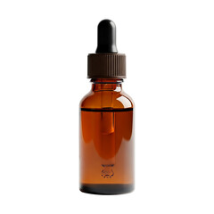 Fototapeta premium Amber Glass Dropper Bottle Essential Oil Packaging, Skincare Product, Natural Remedy, Cosmetic Container