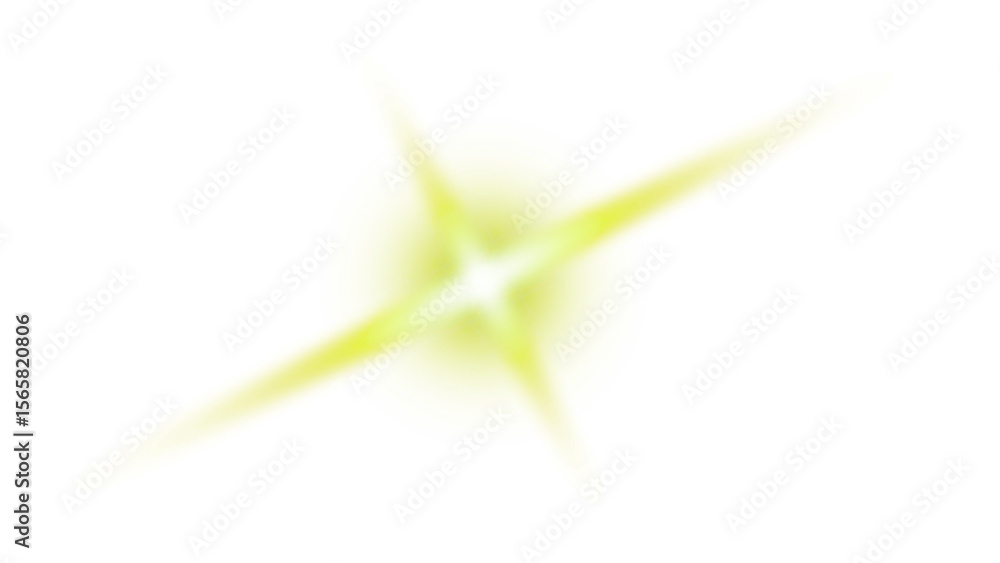 Poster green diagonal sparkle: transparent background for a vibrant, energetic light effect, perfect for a 