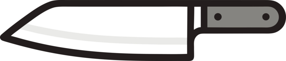 Obraz premium editable-stroke-icon-of-a-chef-s-knife--used-for-c (2)_processed.eps