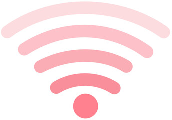 Pink Wi-Fi icon