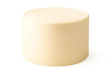 Obraz premium Minimalist Vanilla Cake Mockup – Smooth Frosted Layer Cake Isolated on Transparent Background