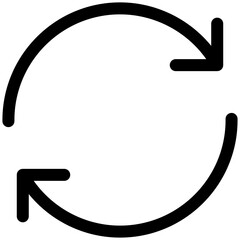refresh icon for user interface, user experience, website, application, printing, document, poster design, etc