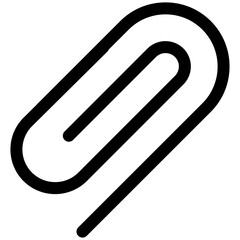 paper clip icon for user interface, user experience, website, application, printing, document, poster design, etc