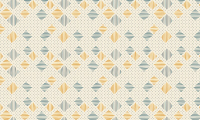 Textured Diamond Geometric Pattern - Rustic Fabric Abstract Background