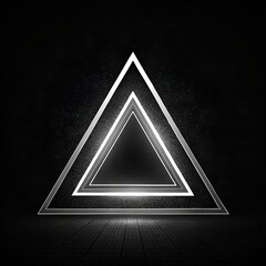 Minimalist Abstract Composition with Metallic Forms and Luxury Aesthetic