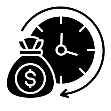 Overtime Pay  Icon Element For Design