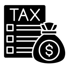 Income Tax  Icon Element For Design