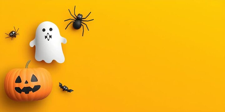 halloween background with pumpkins