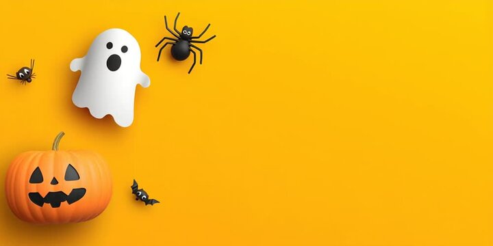 halloween background with pumpkins