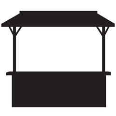 Food stall silhouette