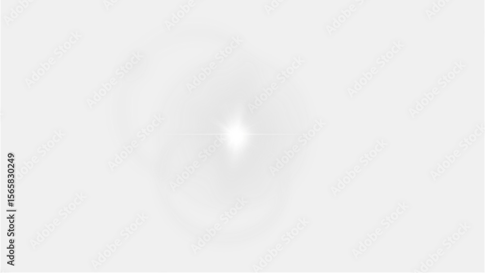 Poster subtle white lens flare with a soft, diffused glow and a central bright point, ideal for adding a de