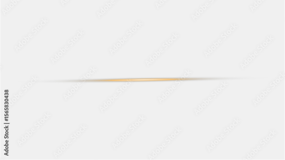 Poster subtle horizontal amber streak with soft edges, a modern line effect ideal for a transparent backgro