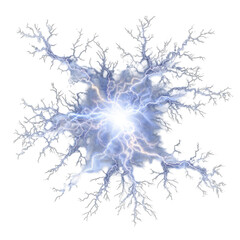 Abstract, radiating, electric, fractal design