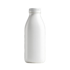 Blank white milk bottle