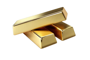 Gold bars stacked