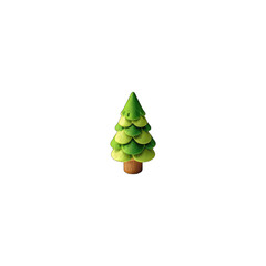 Simple, stylized evergreen tree graphic