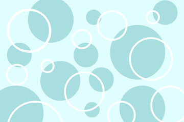 ポップな青の水玉パターン背景　