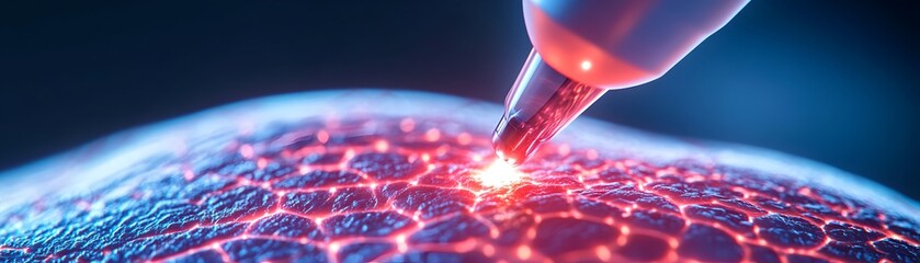 A vibrant glowing digital circuit sparking with intense energy representing the power and potential of innovative technology and scientific discovery