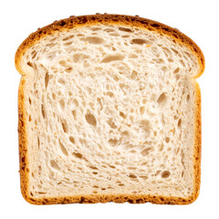 A slice of delicious bread showing the texture