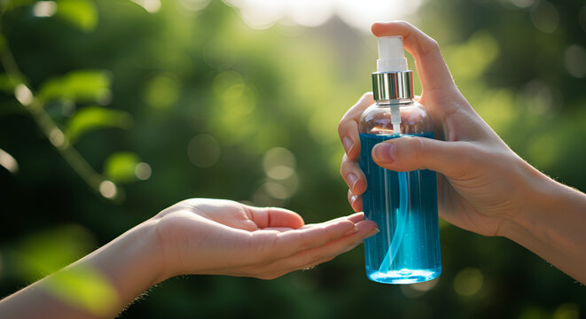 Hand Sanitizer Application Outdoor