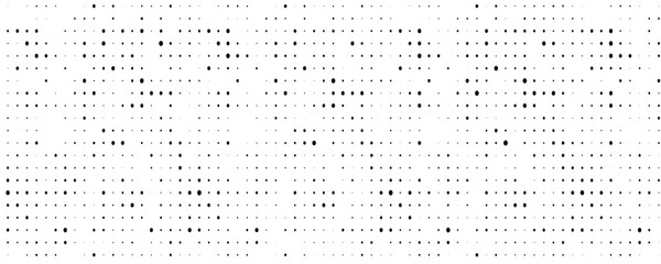 Grunge halftone gradient background. Faded grit noise texture. White and black sand wallpaper. Retro pixelated backdrop. Anime or manga style comic overlay. Vector graphic design textured template