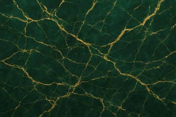 Luxurious emerald green marble texture with gold veining for premium interior design