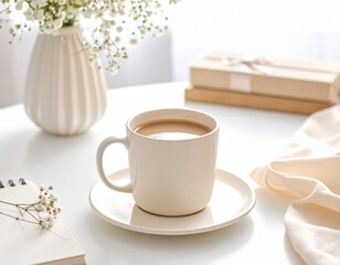 Teacup Surrounded by Soft Morning Light – An Elegant and Fulfilling Moment