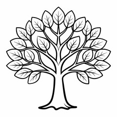 Obraz premium vector tree silhouette