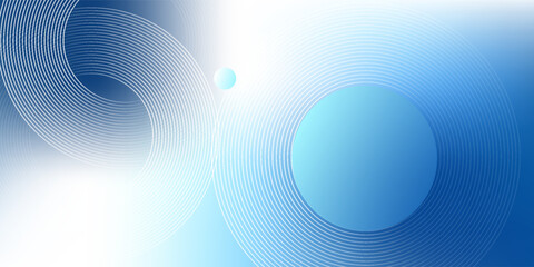 Gradient abstract background with circular line patterns. Vector illustration.