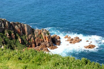 rocky coast of the sea