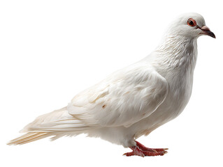 Dove, transparent background, color photography, PNG format, photorealistic style, simple design, high resolution