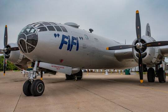 B-29 Superfortress &ldquo;FIFI&rdquo; on Display at Airshow