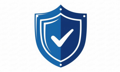 A blue shield icon with a checkmark, symbolizing protection and security.