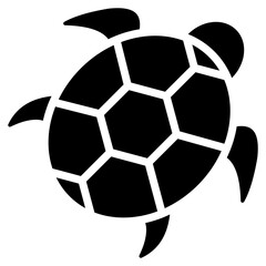 Obraz premium turtles glyph icon