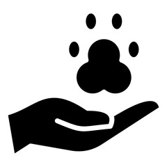 veterinary care glyph icon