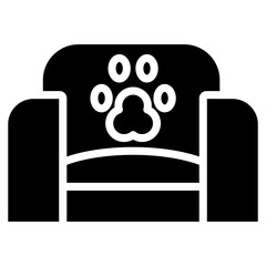 pet bed glyph icon
