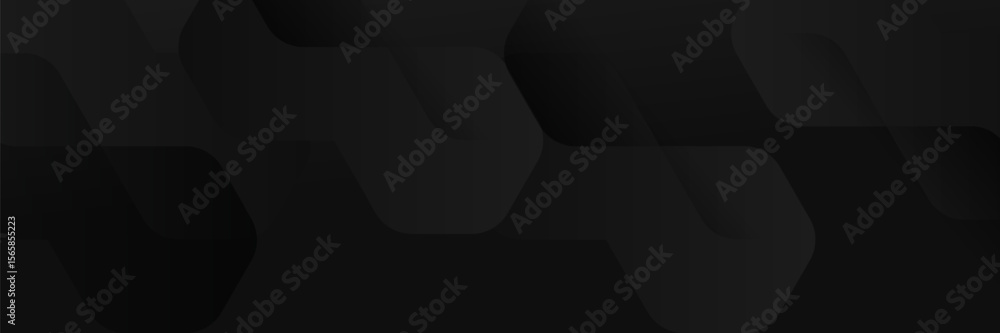 Wall mural abstract dark background featuring a soft black gradient and geometric shapes.
